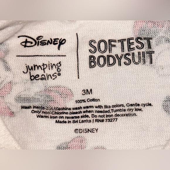 Disney/Jumping Beans Minnie Mouse Long Sleeve Onesie 3M - Picture 3 of 4